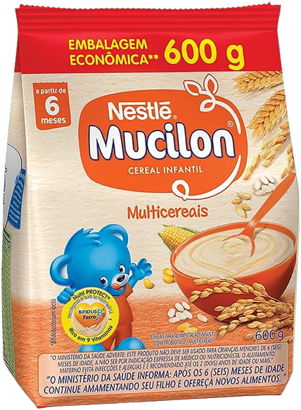 Cereal Infantil, Multicereais, Mucilon, 600g