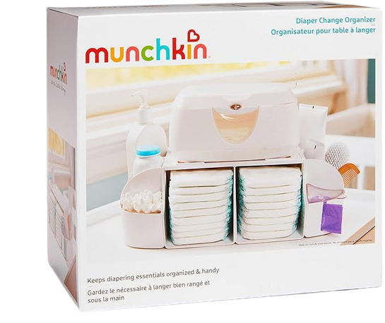 Organizador para troca de fraldas Munchkin, branco