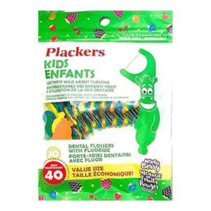 Plackers Kids Mixed Berry Dental Flossers Two 40 unidades